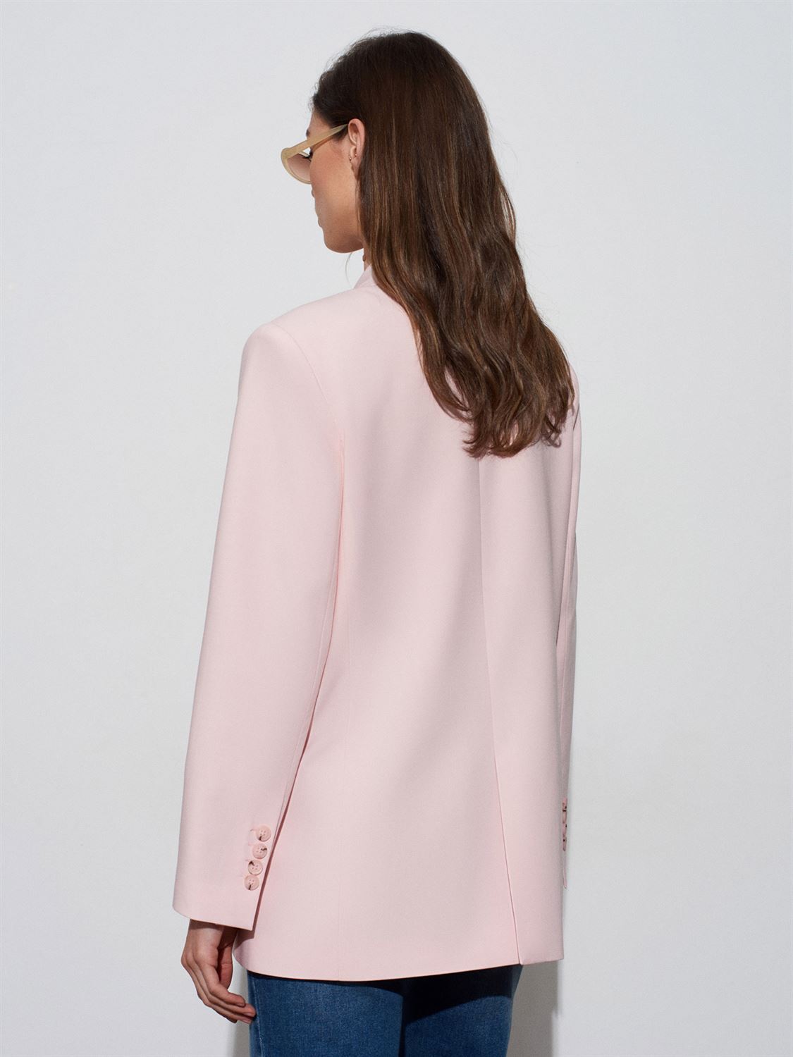Blazer Ceket-Pembe